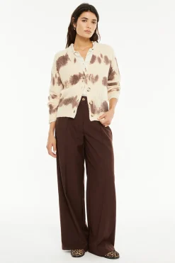 C&aacute;rdigan punto estampado