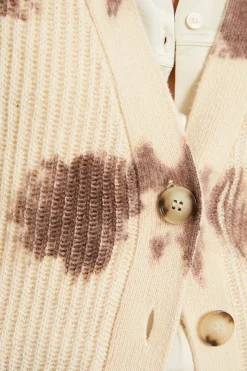 C&aacute;rdigan punto estampado