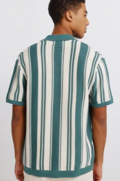 C&aacute;rdigan rayas botones