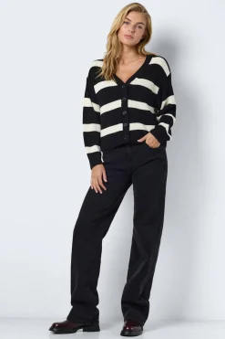 cárdigan rayas cuello pico