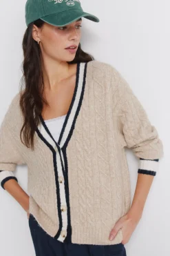 C&aacute;rdigan trenzado