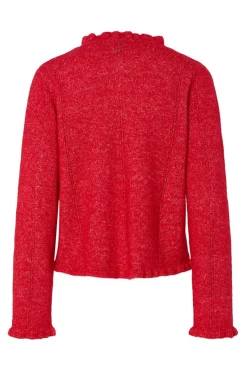 C&aacute;rdigan volantes manga y cuello