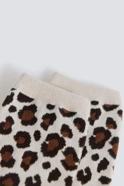 Calcet&iacute;n largo animal print