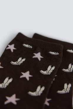 Calcet&iacute;n largo botas y estrellas