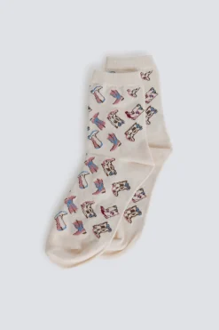 Calcet&iacute;n largo botas cowboy