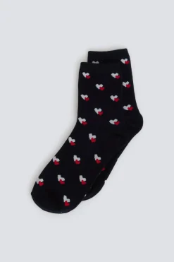 Calcet&iacute;n largo corazones