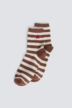 Calcet&iacute;n largo de rayas estrella