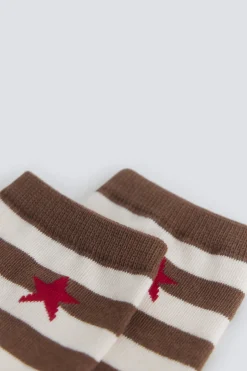 Calcet&iacute;n largo de rayas estrella