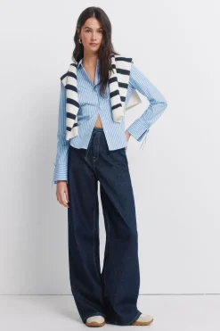 Camisa algod&oacute;n entallada