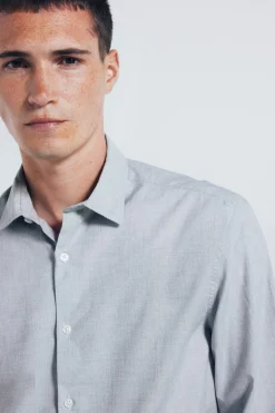 Camisa algod&oacute;n fil a fil