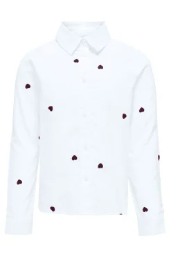 Camisa bordado coraz&oacute;n ni&ntilde;a