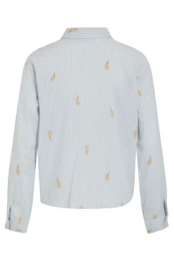 Camisa con bordados de algod&oacute;n y viscosa