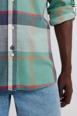Camisa cuadros algod&oacute;n ligero