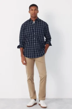 Camisa cuadros denim