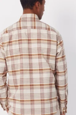 Camisa cuadros oxford slub