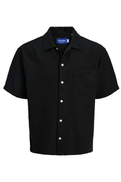 Camisa de hombre de manga corta con textura