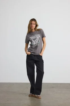 Camisa de manga corta con estampado frontal