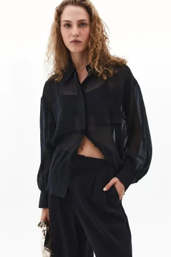 Camisa de mangas abullonadas