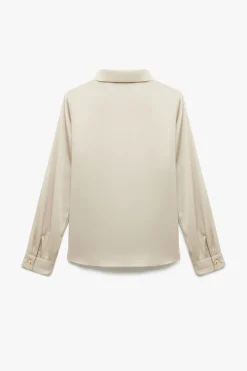 Camisa de sat&eacute;n