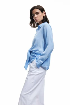 Camisa de sat&eacute;n