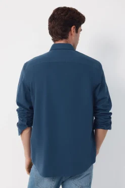 Camisa espiga bolsillos