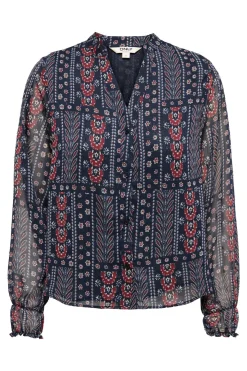 Camisa estampada con lurex