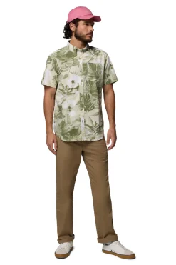 Camisa estampada de manga corta