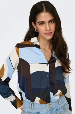 Camisa estampado geom&eacute;trico