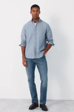 Camisa lisa oxford slub