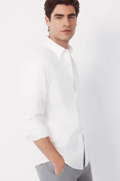 Camisa lisa popel&iacute;n