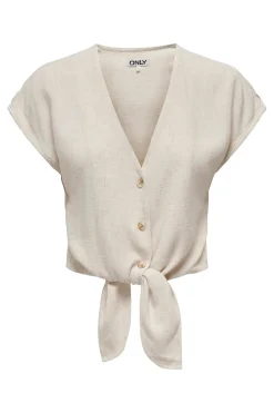 Camisa manga corta de lino