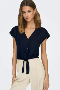 Camisa manga corta nudo