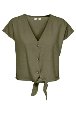 Camisa manga corta nudo