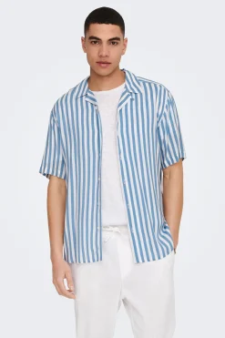 Camisa manga corta rayas