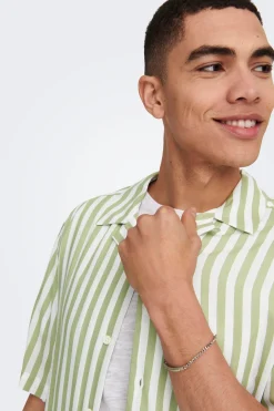 Camisa manga corta rayas