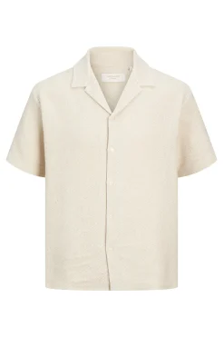 Camisa manga corta tejido plano