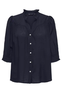 Camisa manga el&aacute;stica talla grande