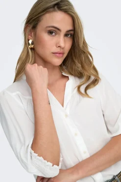 Camisa manga el&aacute;stica 3/4