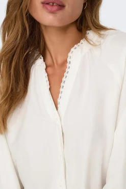 Camisa manga larga bordada