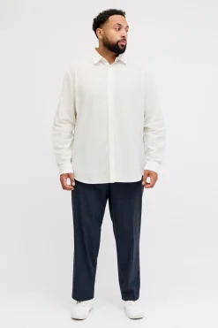 Camisa manga larga con lino