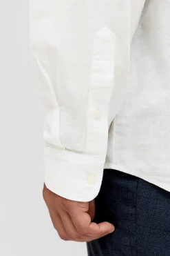 Camisa manga larga con lino