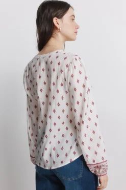 Camisa manga larga estampada