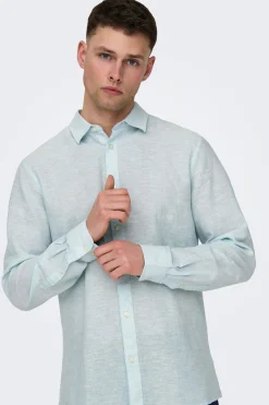 Camisa manga larga lino