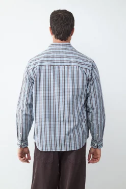 Camisa manga larga oversize bolsillo