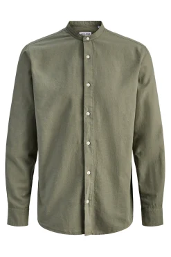 Camisa manga larga popel&iacute;n fino