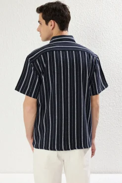 Camisa oversize de manga corta