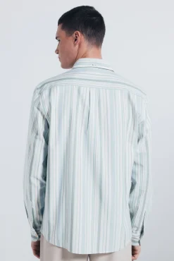 Camisa oxford ligero rayas