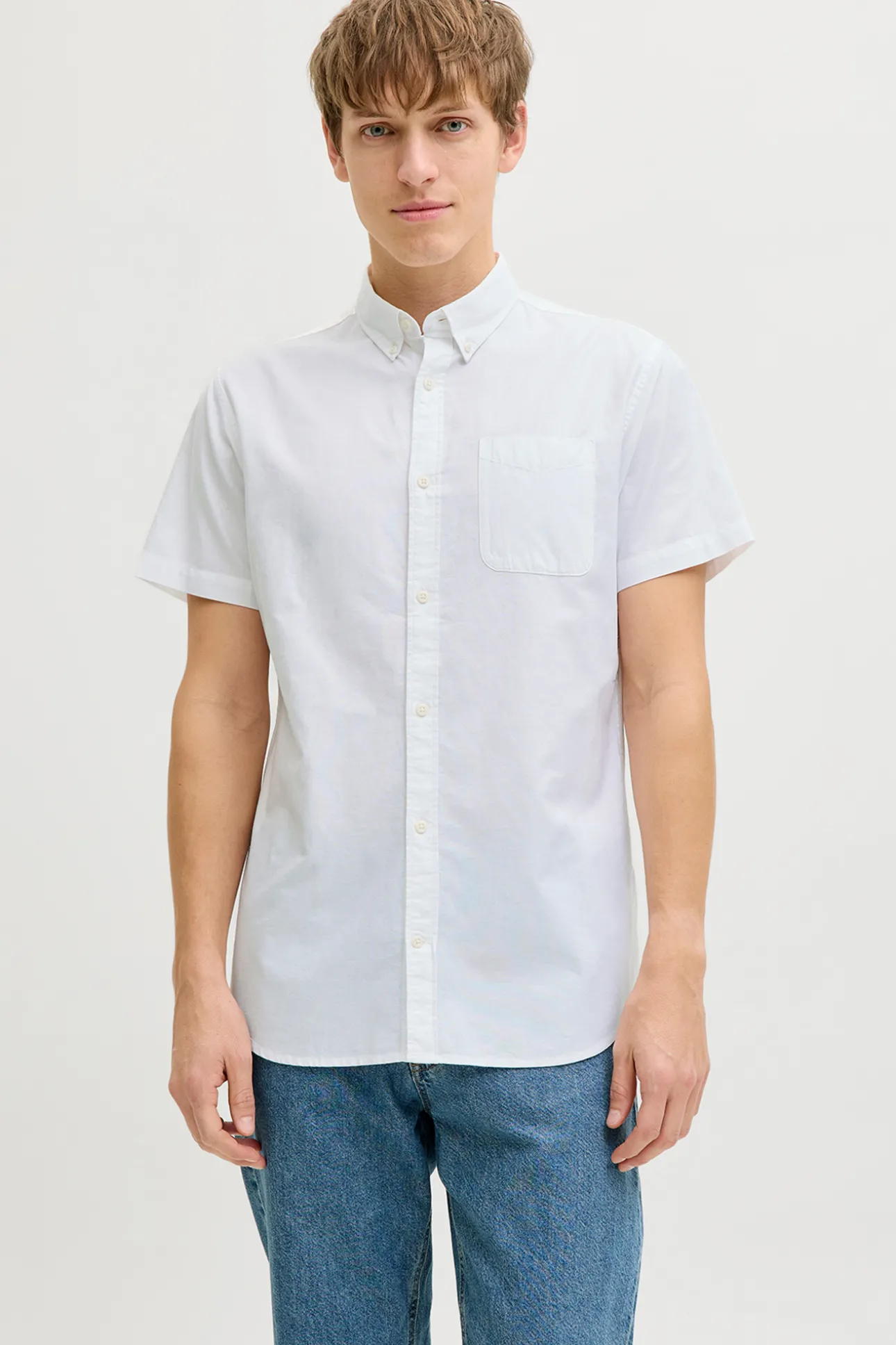 Camisa oxford manga corta