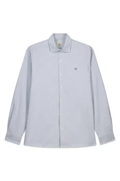 Camisa oxford raya candela manga larga