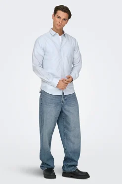 Camisa oxford slim fit